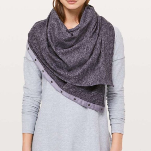 lululemon athletica Accessories - Lululemon Vinyasa Scarf Heathered Purple Quartz